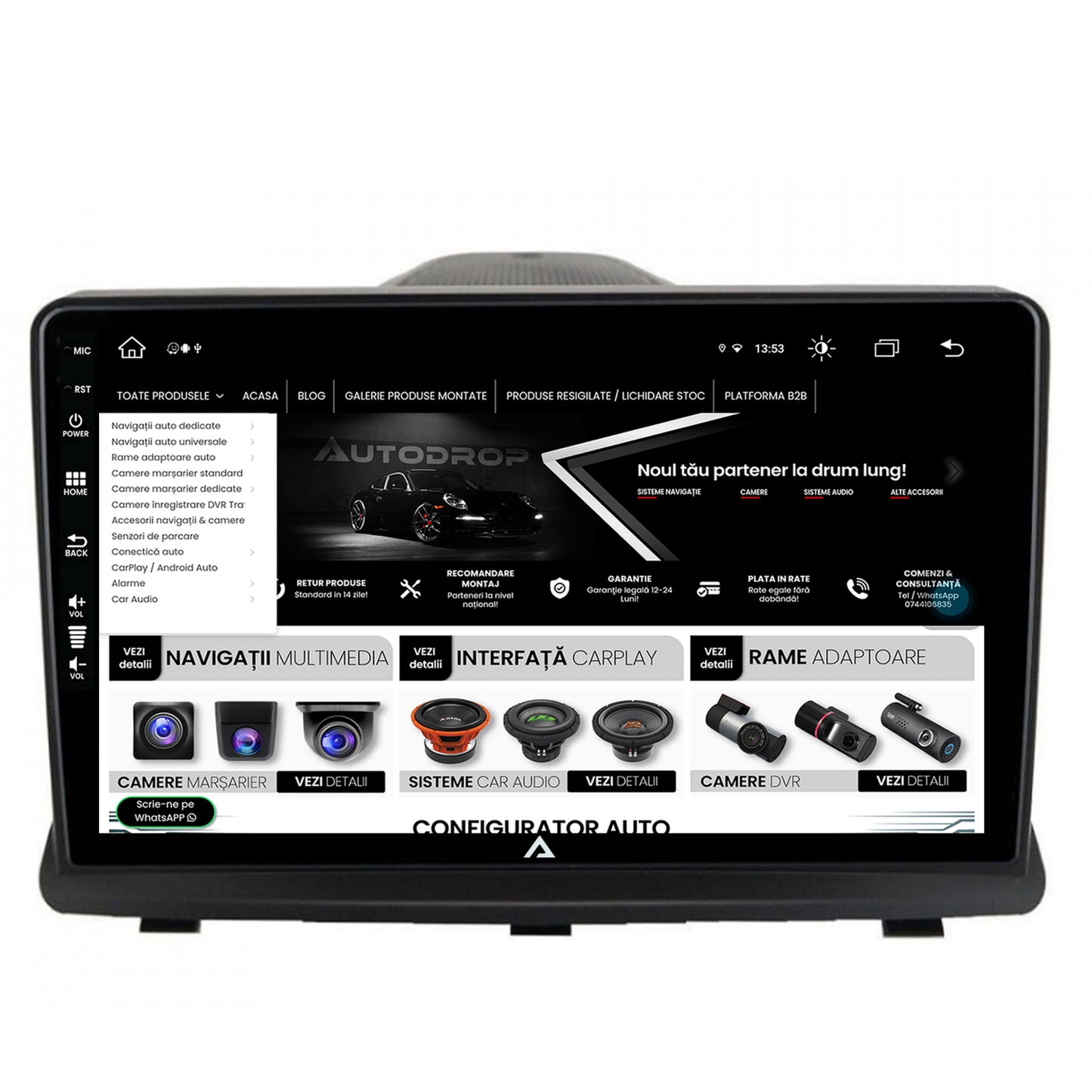 Navigatie Opel Antara (2006-2015), Android, Z-Octacore / 8GB RAM + 256GB ROM, 9 Inch - AD-BGZ9008+AD-BGRKIT386