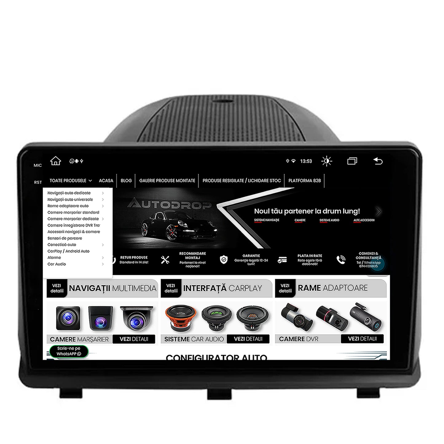Navigatie Opel Antara (2006-2015), Android, V-Octacore / 4GB RAM + 64GB ROM, 9.5 Inch - AD-BGV9004+AD-BGRKIT386