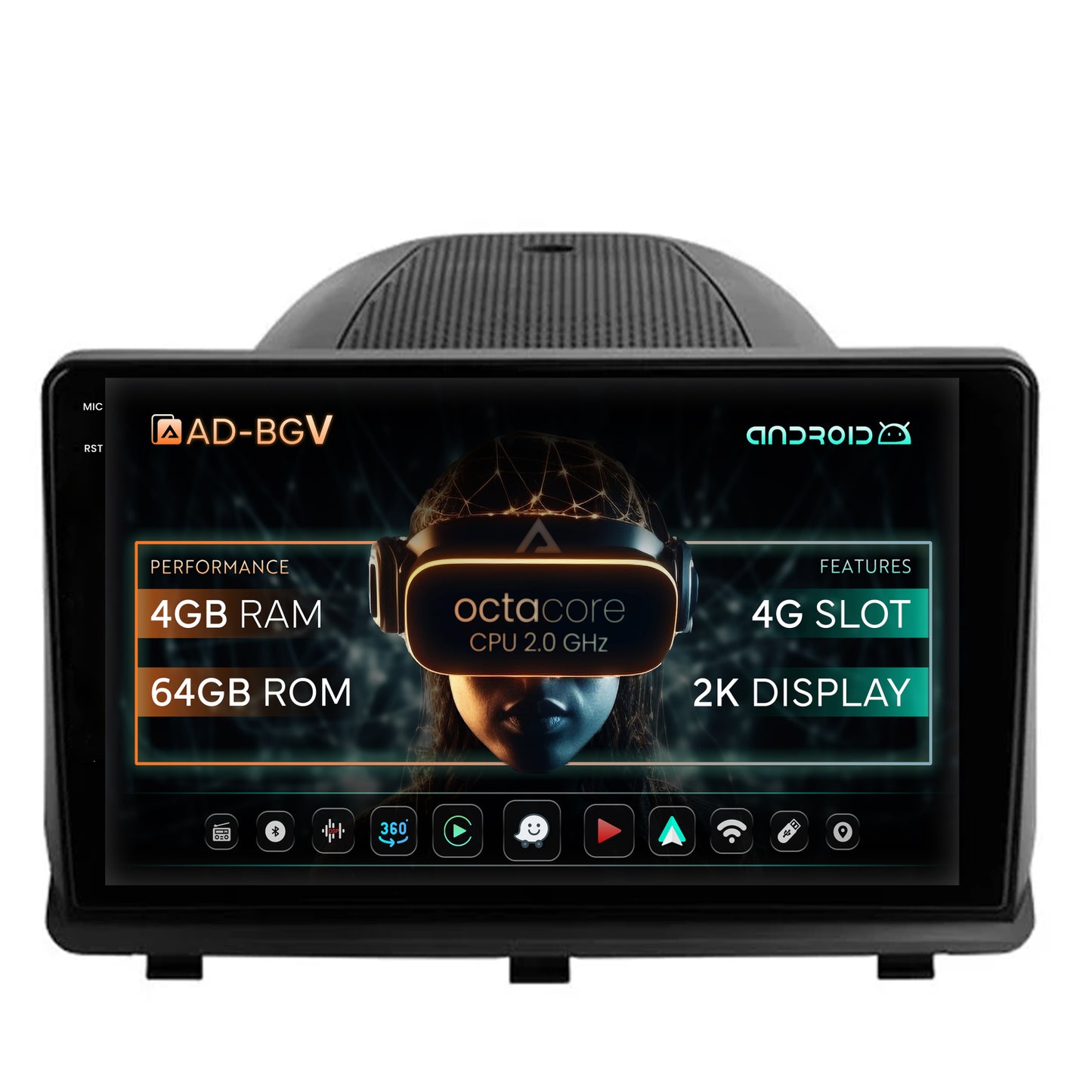 Navigatie Opel Antara (2006-2015), Android, V-Octacore / 4GB RAM + 64GB ROM, 9.5 Inch - AD-BGV9004+AD-BGRKIT386