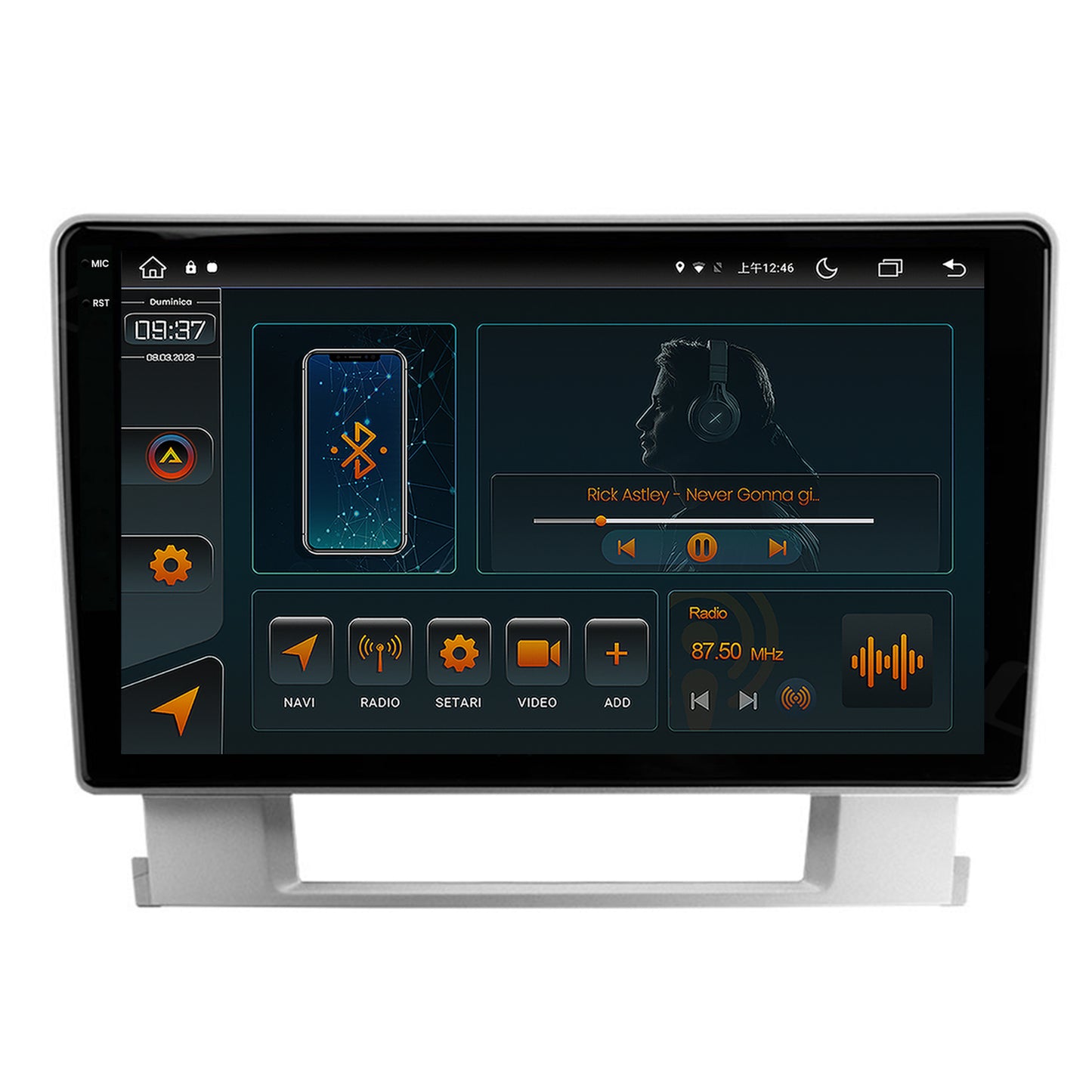 Navigatie Opel Astra J, Android, V-Octacore / 4GB RAM + 64GB ROM, 9.5 Inch - AD-BGV9004+AD-BGRKIT253
