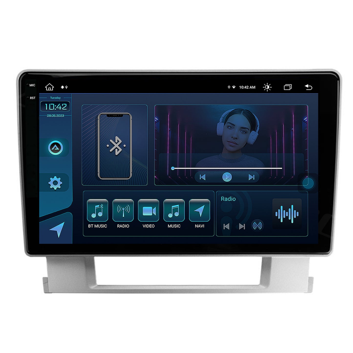 Navigatie Opel Astra J, Android, X-Octacore / 8GB RAM + 256GB ROM, 9.5 Inch - AD-BGX9008+AD-BGRKIT253