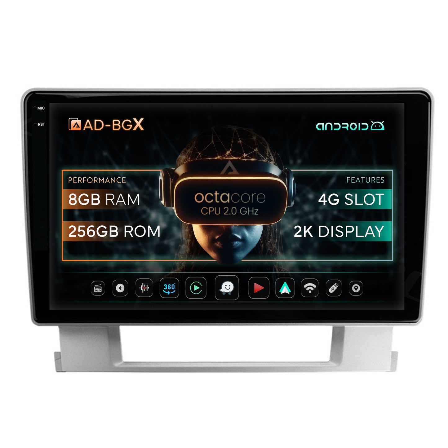 Navigatie Opel Astra J, Android, X-Octacore / 8GB RAM + 256GB ROM, 9.5 Inch - AD-BGX9008+AD-BGRKIT253