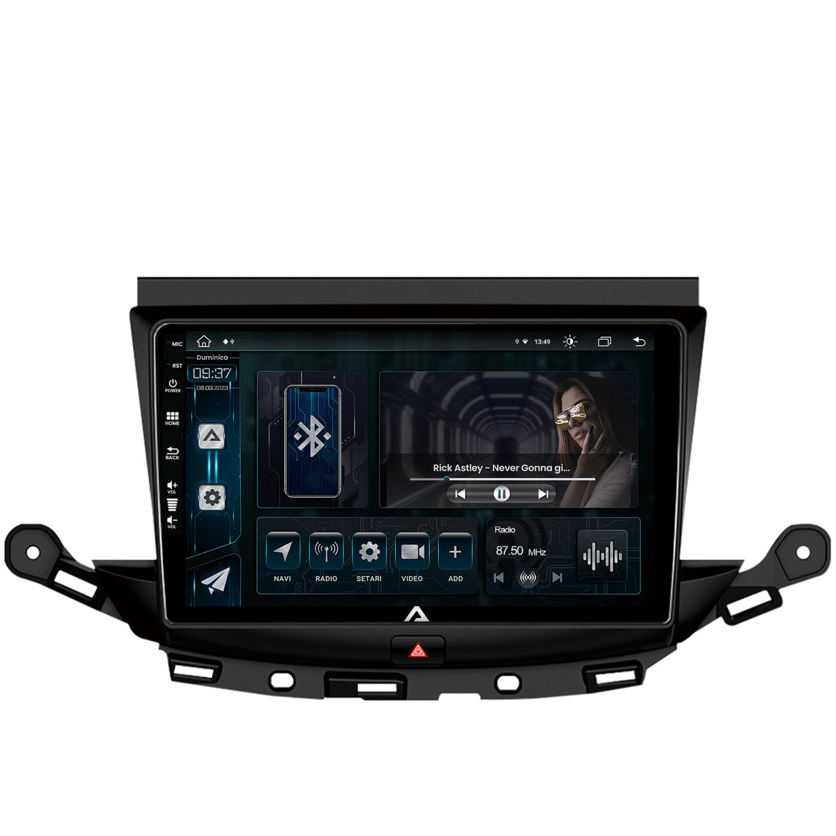 Navigatie Opel Astra K, Android, Z-Octacore / 8GB RAM + 256GB ROM, 9 Inch - AD-BGZ9008+AD-BGRKIT251