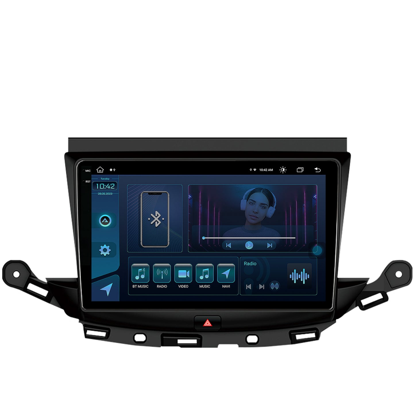 Navigatie Opel Astra K, Android, X-Octacore / 8GB RAM + 256GB ROM, 9.5 Inch - AD-BGX9008+AD-BGRKIT251