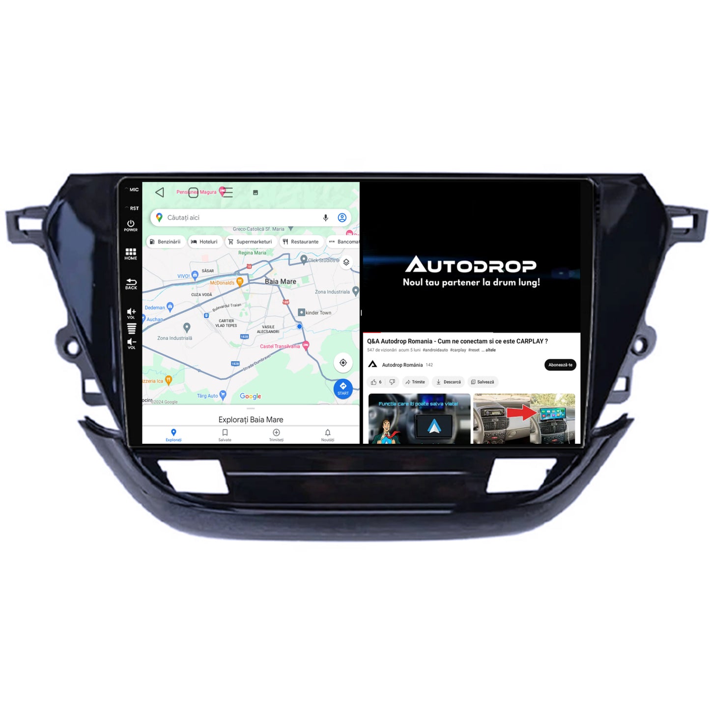 Navigatie Opel Corsa F (2019+), Android, E-Octacore / 2GB RAM + 32GB ROM, 9 Inch - AD-BGE9002+AD-BGRKIT380