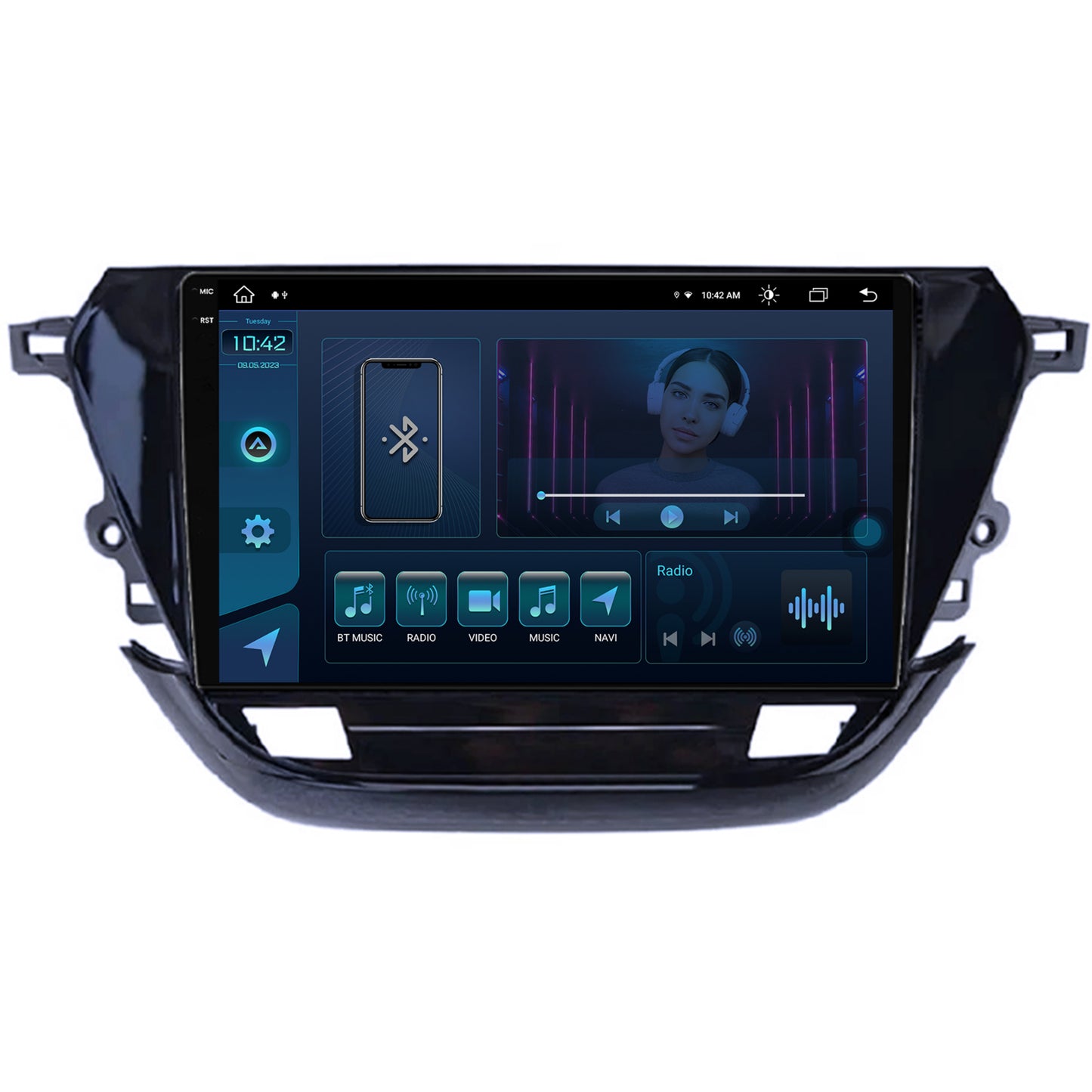 Navigatie Opel Corsa F (2019+), Android, X-Octacore / 8GB RAM + 256GB ROM, 9 Inch - AD-BGX9008+AD-BGRKIT380