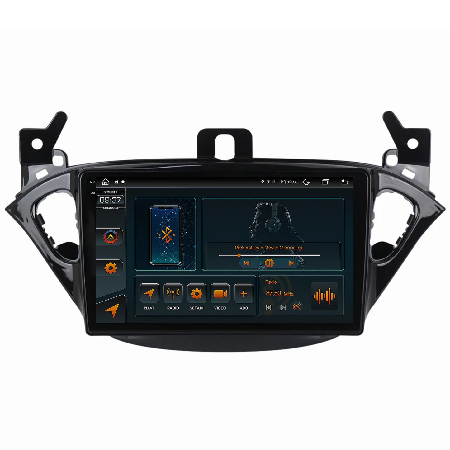 Navigatie Opel Corsa E / Adam (2013-2019), Android, V-Octacore / 4GB RAM + 64GB ROM, 9.5 Inch - AD-BGV9004+AD-BGRKIT387