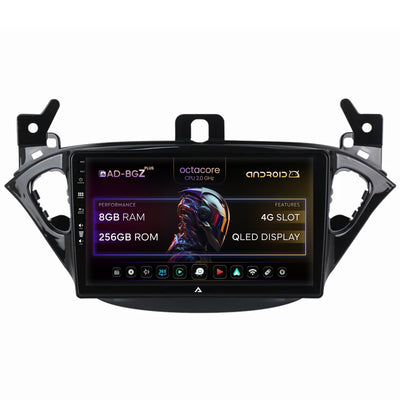 Navigatie Opel Corsa E / Adam (2013-2019), Android, Z-Octacore / 8GB RAM + 256GB ROM, 9 Inch - AD-BGZ9008+AD-BGRKIT387