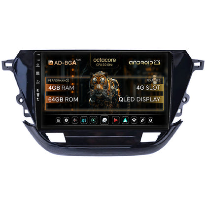 Navigatie Opel Corsa F (2019+), Android, A-Octacore / 4GB RAM + 64GB ROM, 9 Inch - AD-BGA9004+AD-BGRKIT380