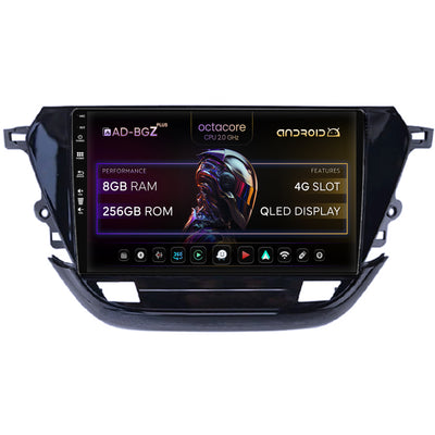 Navigatie Opel Corsa F (2019+), Android, Z-Octacore / 8GB RAM + 256GB ROM, 9 Inch - AD-BGZ9008+AD-BGRKIT380