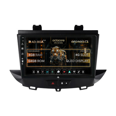 Navigatie Opel Grandland X (2016-2021), Android, A-Octacore / 4GB RAM + 64GB ROM, 9 Inch - AD-BGA9004+AD-BGRKIT354