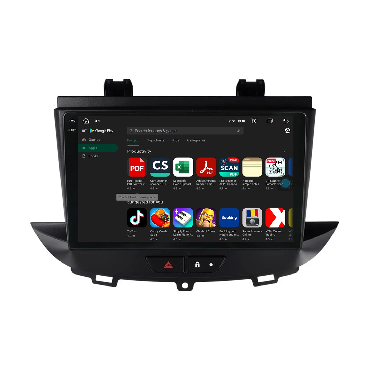 Navigatie Opel Grandland X / Opel Crossland X (2017-2021), Android, V-Octacore / 4GB RAM + 64GB ROM, 9.5 Inch - AD-BGV9004+AD-BGRKIT354