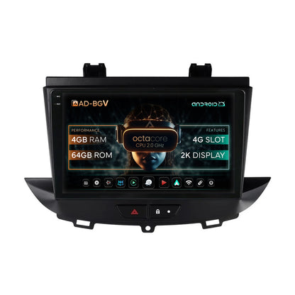Navigatie Opel Grandland X / Opel Crossland X (2017-2021), Android, V-Octacore / 4GB RAM + 64GB ROM, 9.5 Inch - AD-BGV9004+AD-BGRKIT354