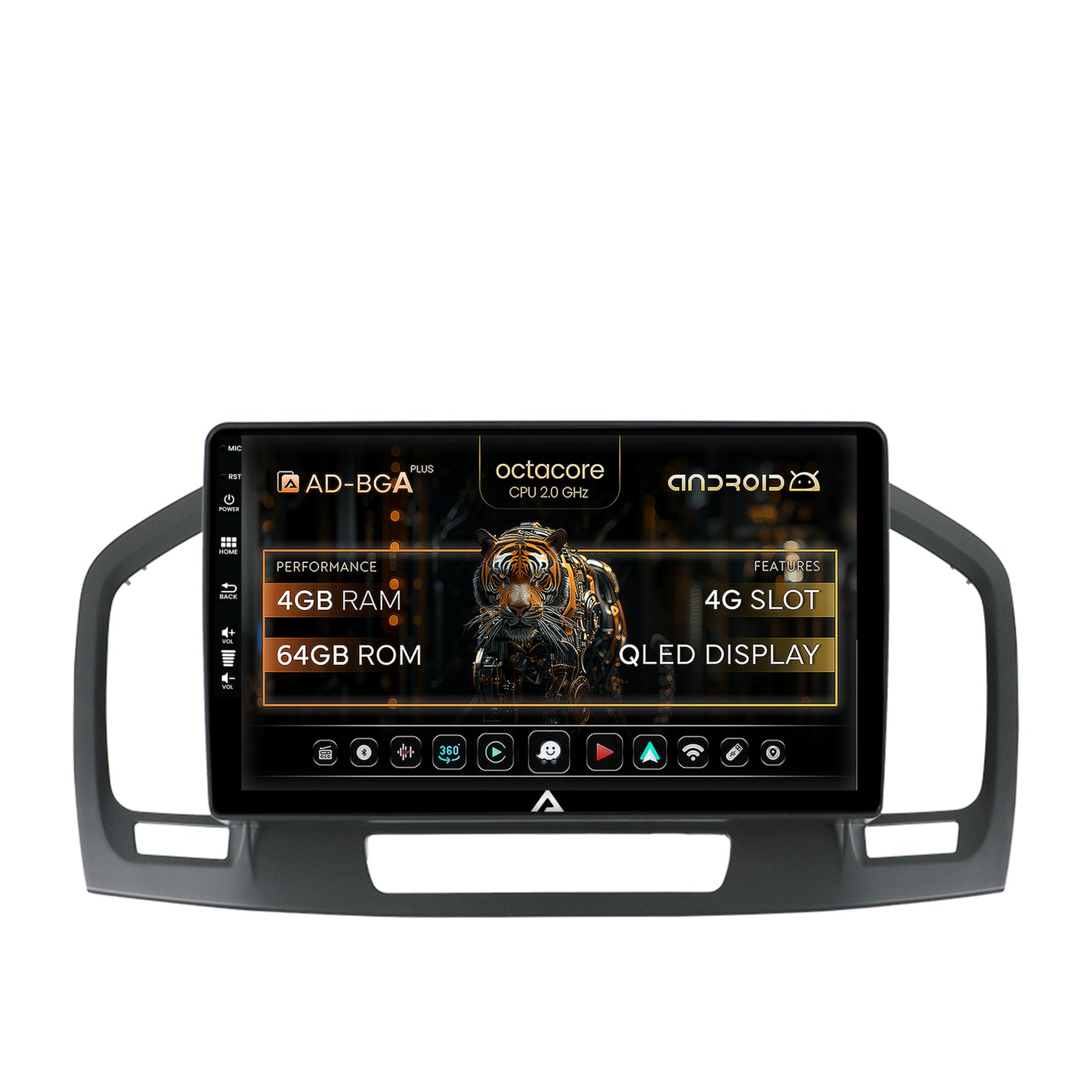 Navigatie Opel Insignia (2008-2013), Android, A-Octacore / 4GB RAM + 64GB ROM, 9 Inch - AD-BGA9004+AD-BGRKIT254