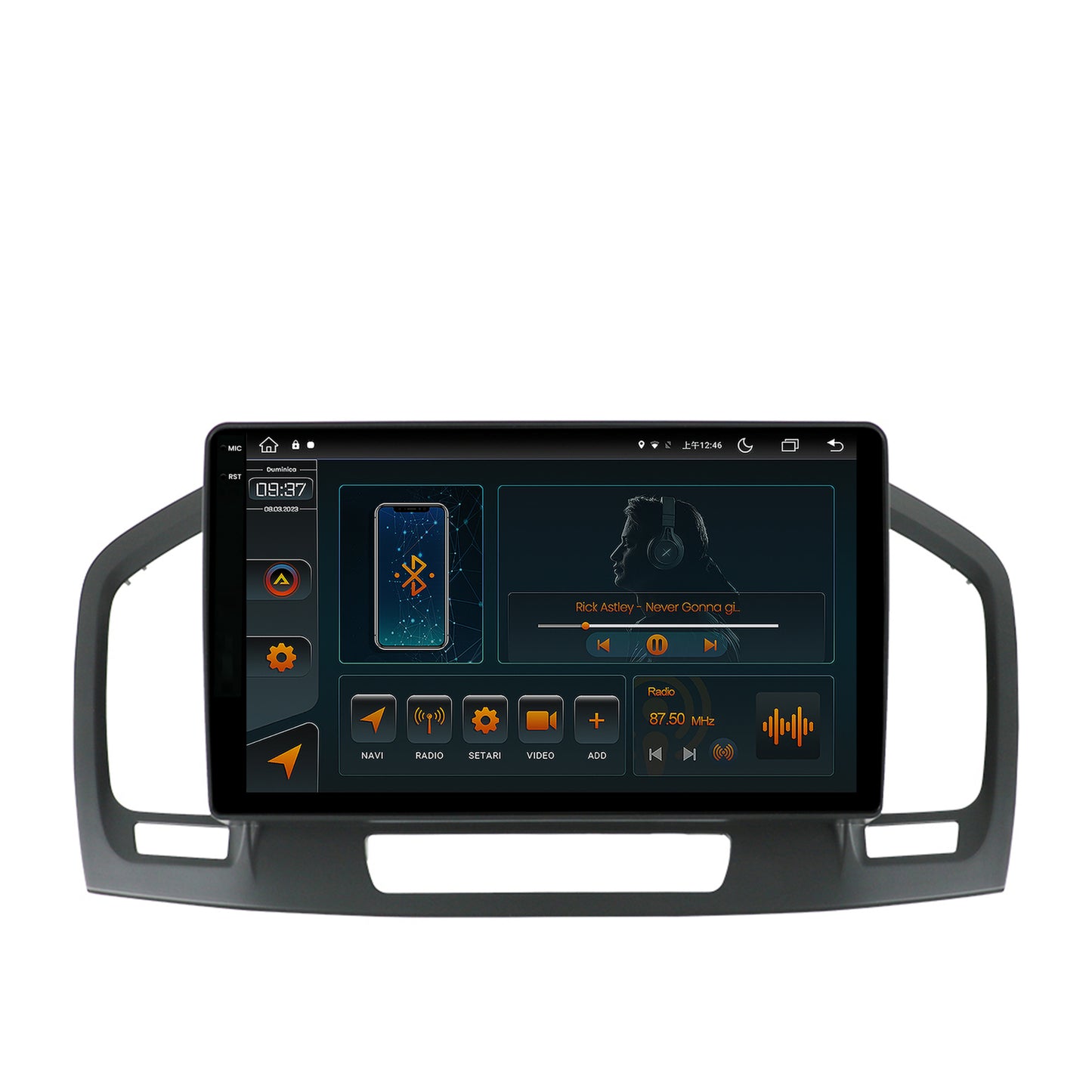 Navigatie Opel Insignia (2008-2013), Android, V-Octacore / 4GB RAM + 64GB ROM, 9.5 Inch - AD-BGV9004+AD-BGRKIT254