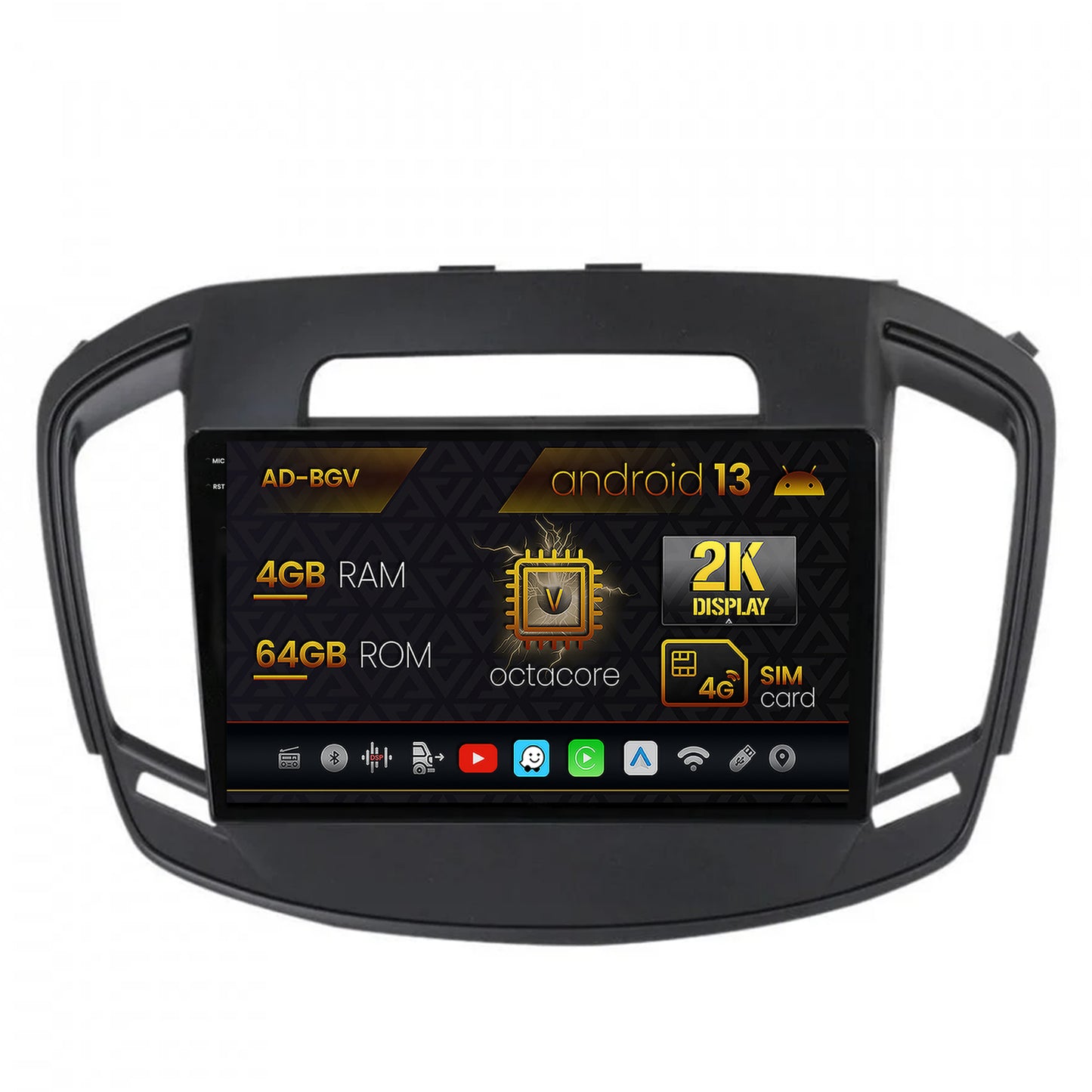 Navigatie Opel Insignia (2014-2016), Android, V-Octacore / 4GB RAM + 64GB ROM, 9.5 Inch - AD-BGV9004+AD-BGRKIT249
