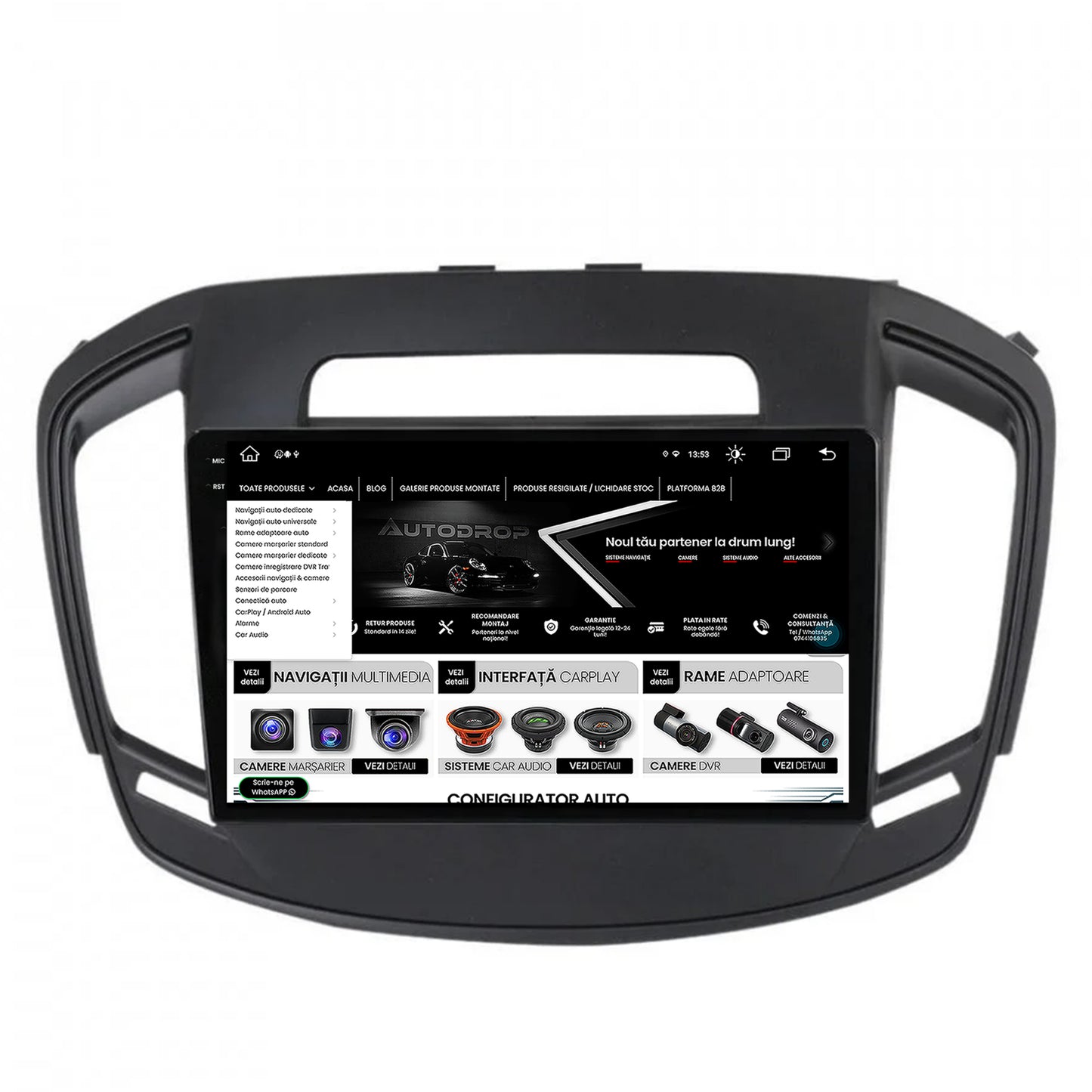 Navigatie Opel Insignia (2014-2016), Android, V-Octacore / 4GB RAM + 64GB ROM, 9.5 Inch - AD-BGV9004+AD-BGRKIT249