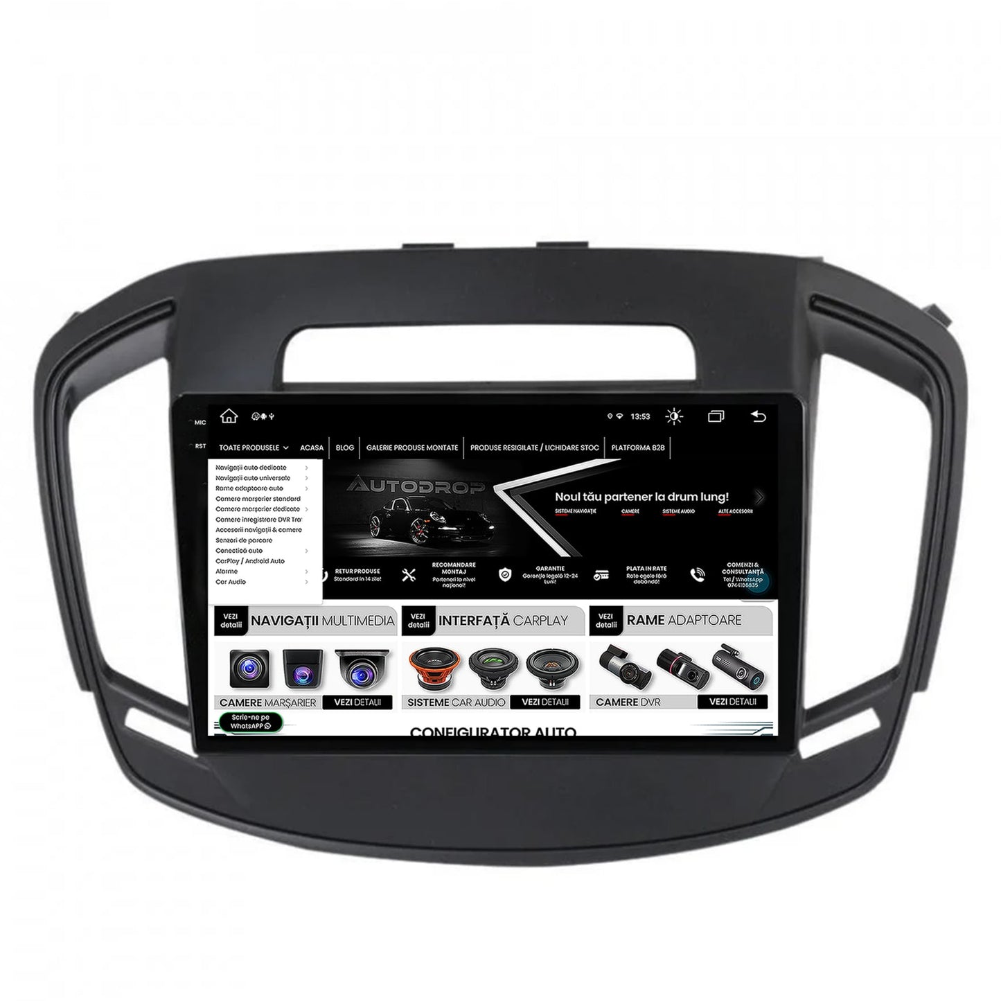 Navigatie Opel Insignia (2014-2016), Android, X-Octacore / 8GB RAM + 256GB ROM, 9.5 Inch - AD-BGX9008+AD-BGRKIT249