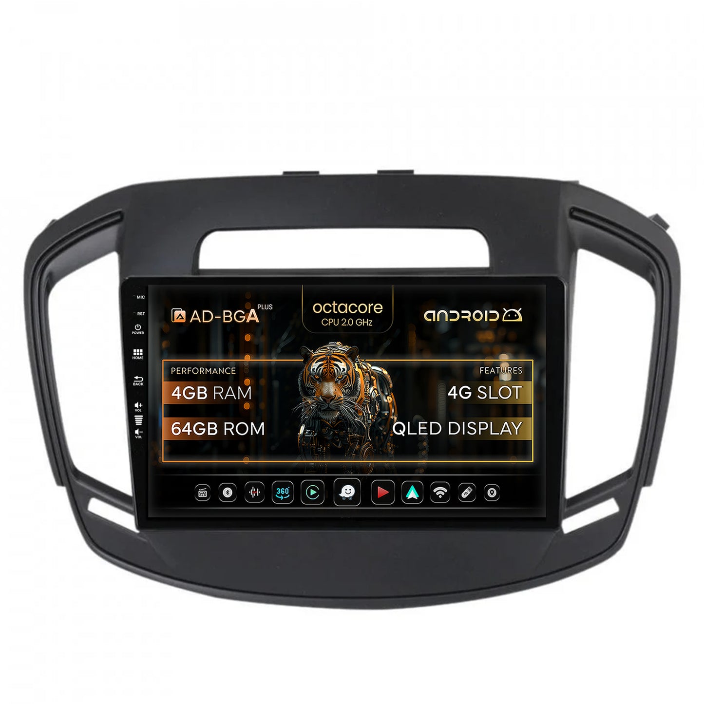 Navigatie Opel Insignia (2014-2016), Android, A-Octacore / 4GB RAM + 64GB ROM, 9 Inch - AD-BGA9004+AD-BGRKIT249
