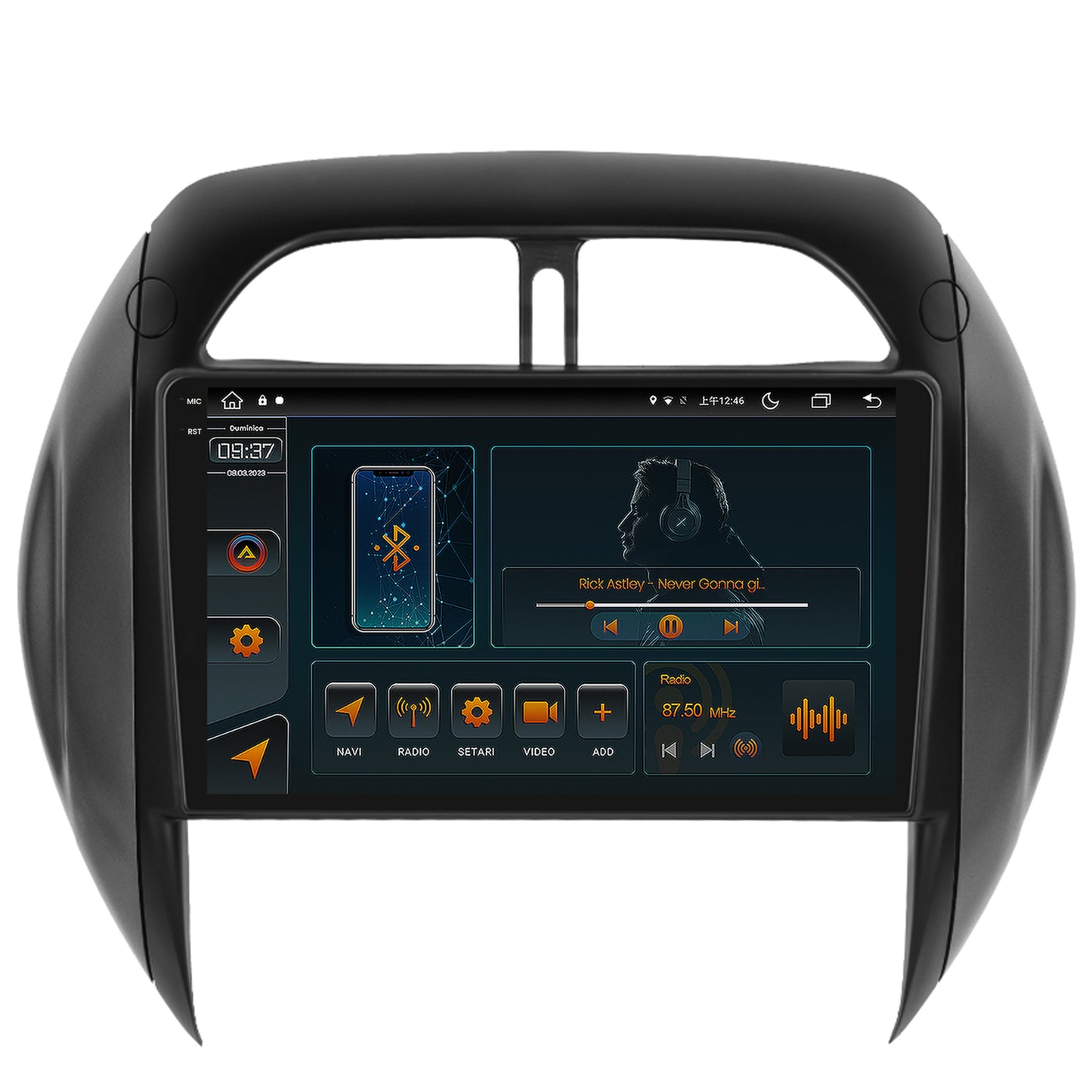 Navigatie Toyota RAV4 (2003-2005), Android, V-Octacore / 4GB RAM + 64GB ROM, 9.5 Inch - AD-BGV9004+AD-BGRKIT109V4