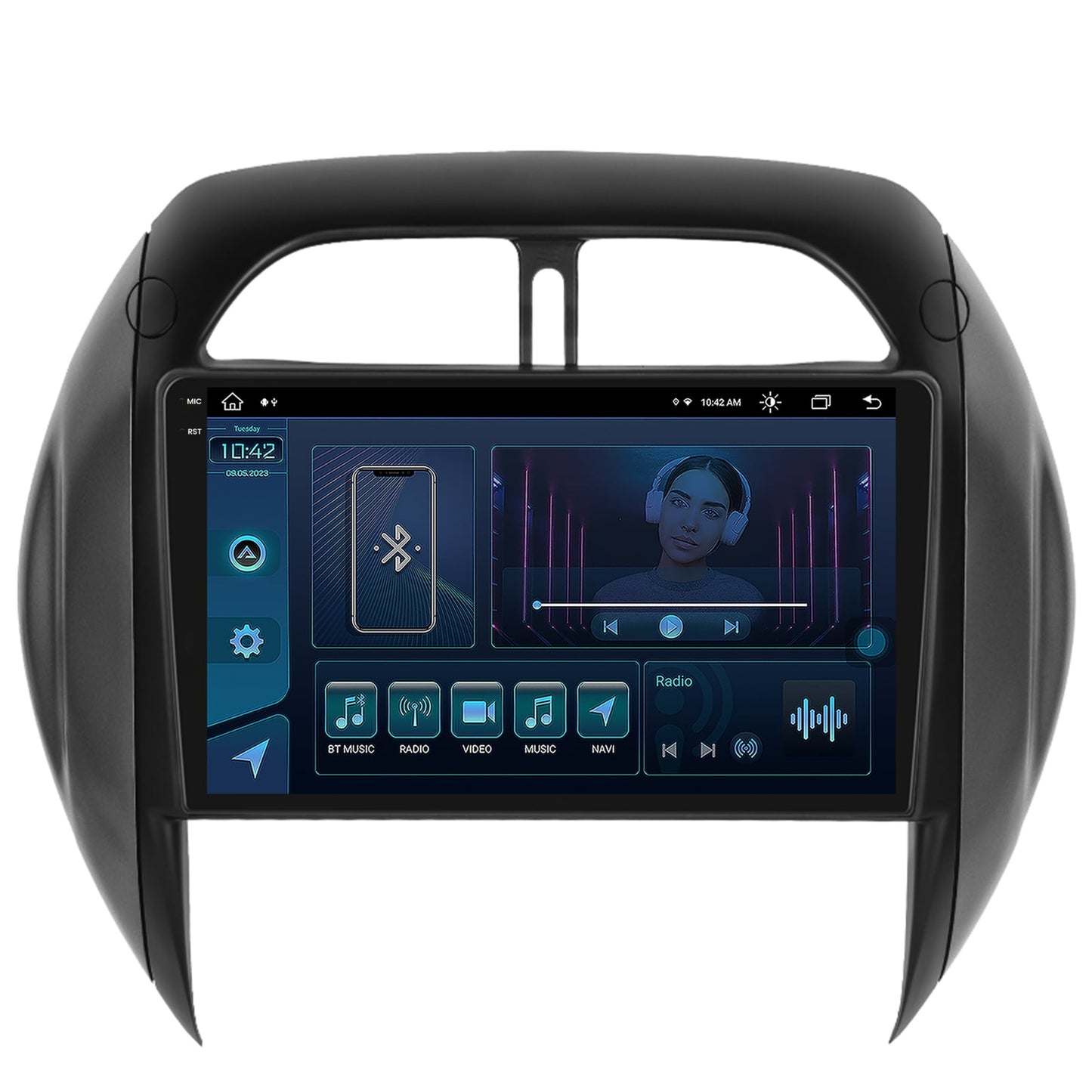 Navigatie Toyota RAV4 (2003-2005), Android, X-Octacore / 8GB RAM + 256GB ROM, 9.5 Inch - AD-BGX9008+AD-BGRKIT109V4