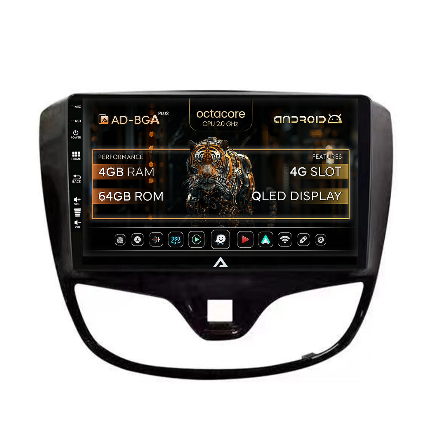 Navigatie Opel Karl (2015-2019), Android, A-Octacore / 4GB RAM + 64GB ROM, 9 Inch - AD-BGA9004+AD-BGRKIT385