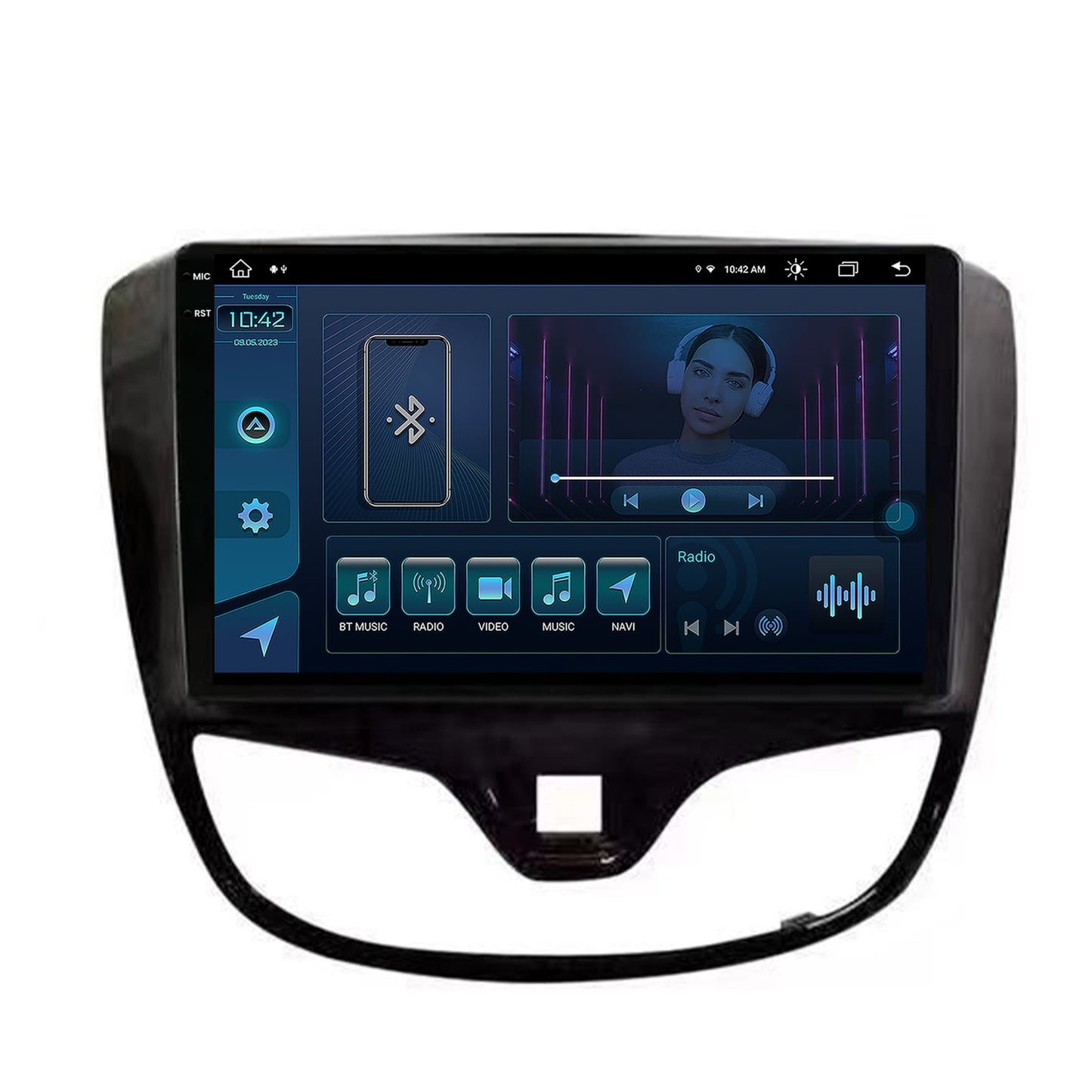 Navigatie Opel Karl (2015-2019), Android, X-Octacore / 8GB RAM + 256GB ROM, 9.5 Inch - AD-BGX9008+AD-BGRKIT385