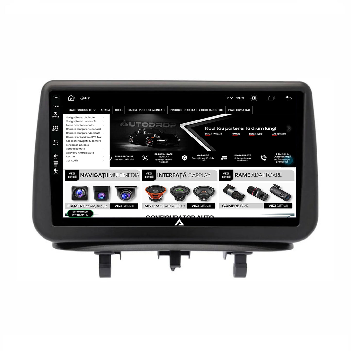 Navigatie Opel Meriva (2010-2017), Android, Z-Octacore / 8GB RAM + 256GB ROM, 9 Inch - AD-BGZ9008+AD-BGRKIT366