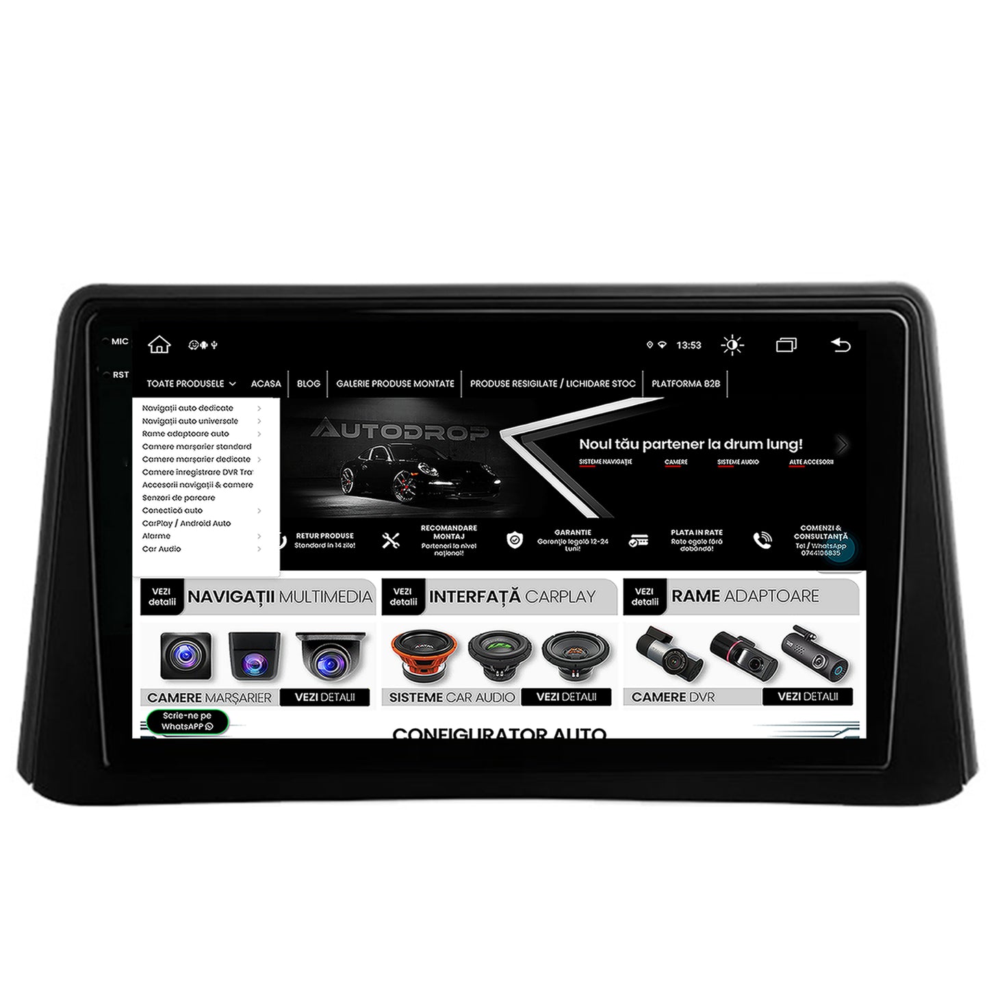Navigatie Opel Mokka (2012-2016), Android, V-Octacore / 4GB RAM + 64GB ROM, 9.5 Inch - AD-BGV9004+AD-BGRKIT390