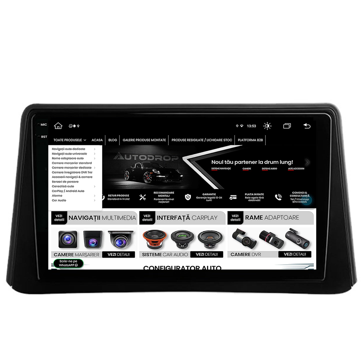 Navigatie Opel Mokka (2012-2016), Android, X-Octacore / 8GB RAM + 256GB ROM, 9.5 Inch - AD-BGX9008+AD-BGRKIT390
