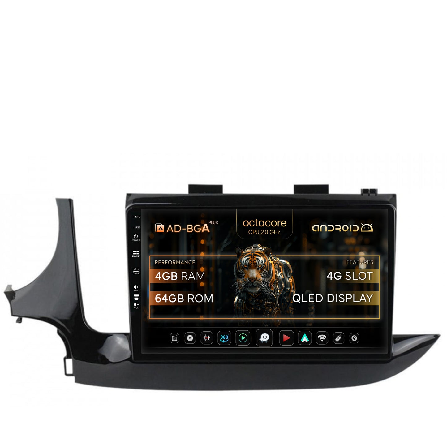 Navigatie Opel Mokka (2016-Prezent), Android, A-Octacore / 4GB RAM + 64GB ROM, 9 Inch - AD-BGA9004+AD-BGRKIT250