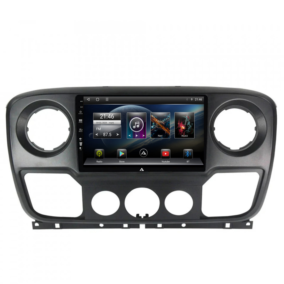 Navigatie Opel Movano / Renault Master (2011-2021), Android, P-Octacore / 2GB RAM + 32GB ROM, 10.1 Inch - AD-BGP10002+AD-BGRKIT388V2