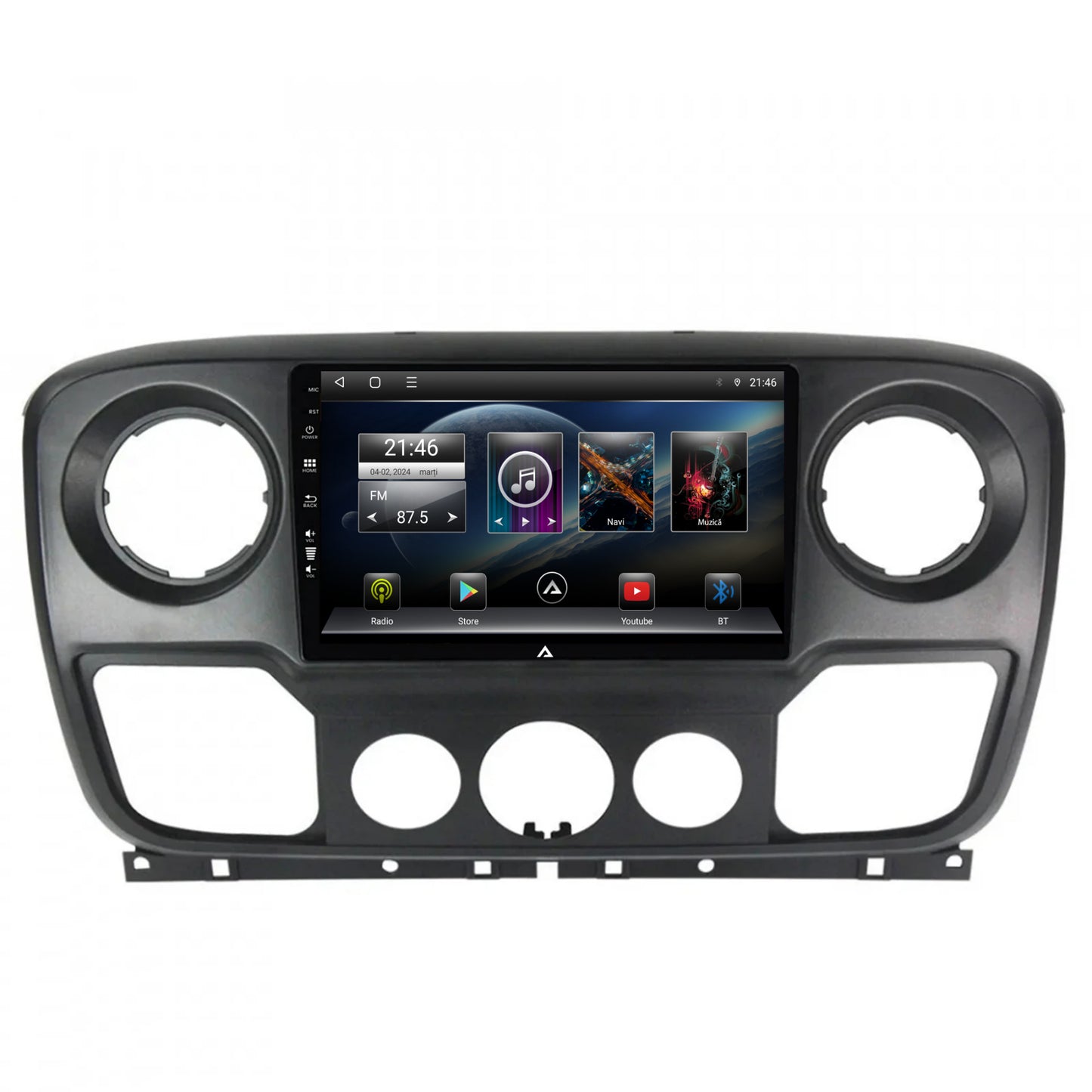 Navigatie Opel Movano / Renault Master (2011-2021), Android, P-Octacore / 2GB RAM + 32GB ROM, 10.1 Inch - AD-BGP10002+AD-BGRKIT388V2