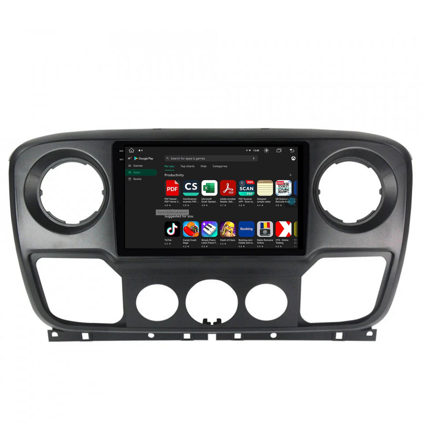 Navigatie Opel Movano / Renault Master / Nissan NV400 (2011-2021), Android, V-Octacore / 4GB RAM + 64GB ROM, 10.36 Inch - AD-BGV10004+AD-BGRKIT388V2