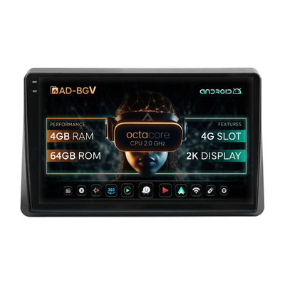 Navigatie Opel Movano / Renault Master (2020-2024), Android, V-Octacore / 4GB RAM + 64GB ROM, 10 Inch - AD-BGV10004+AD-BGRKIT377