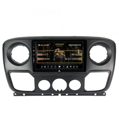 Navigatie Opel Movano / Renault Master / Nissan NV400 (2011-2021), Android, A-Octacore / 4GB RAM + 64GB ROM, 10.1 Inch - AD-BGA10004+AD-BGRKIT388V2