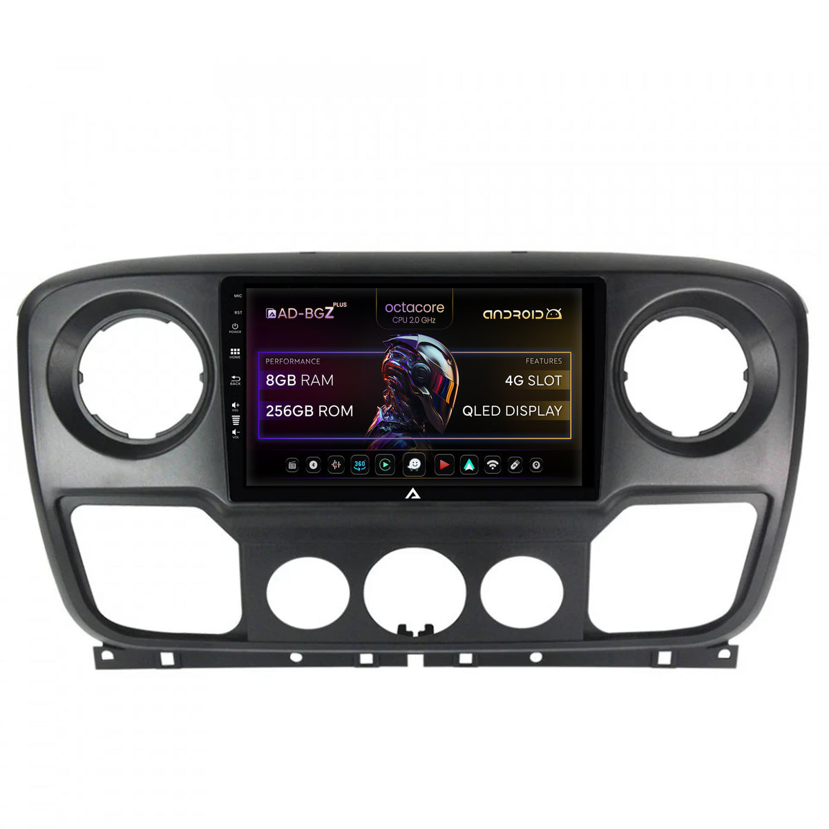 Navigatie Opel Movano / Renault Master / Nissan NV400 (2011-2021), Android, Z-Octacore / 8GB RAM + 256GB ROM, 10.1 Inch - AD-BGZ10008+AD-BGRKIT388V2
