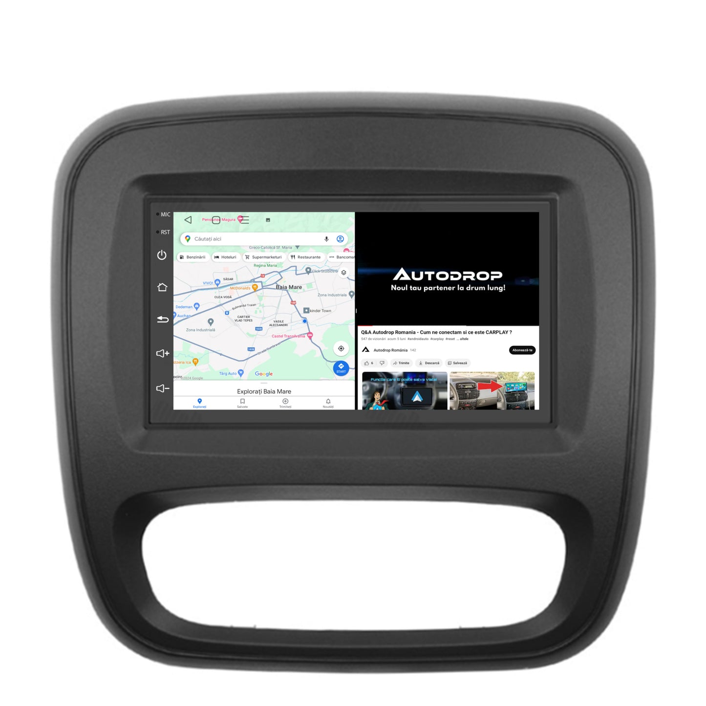 Navigatie Opel Vivaro / Renault Traffic (2014+), Android, P-Octacore / 2GB RAM + 32GB ROM, 7 Inch - AD-BGP1002+AD-BGRRE017