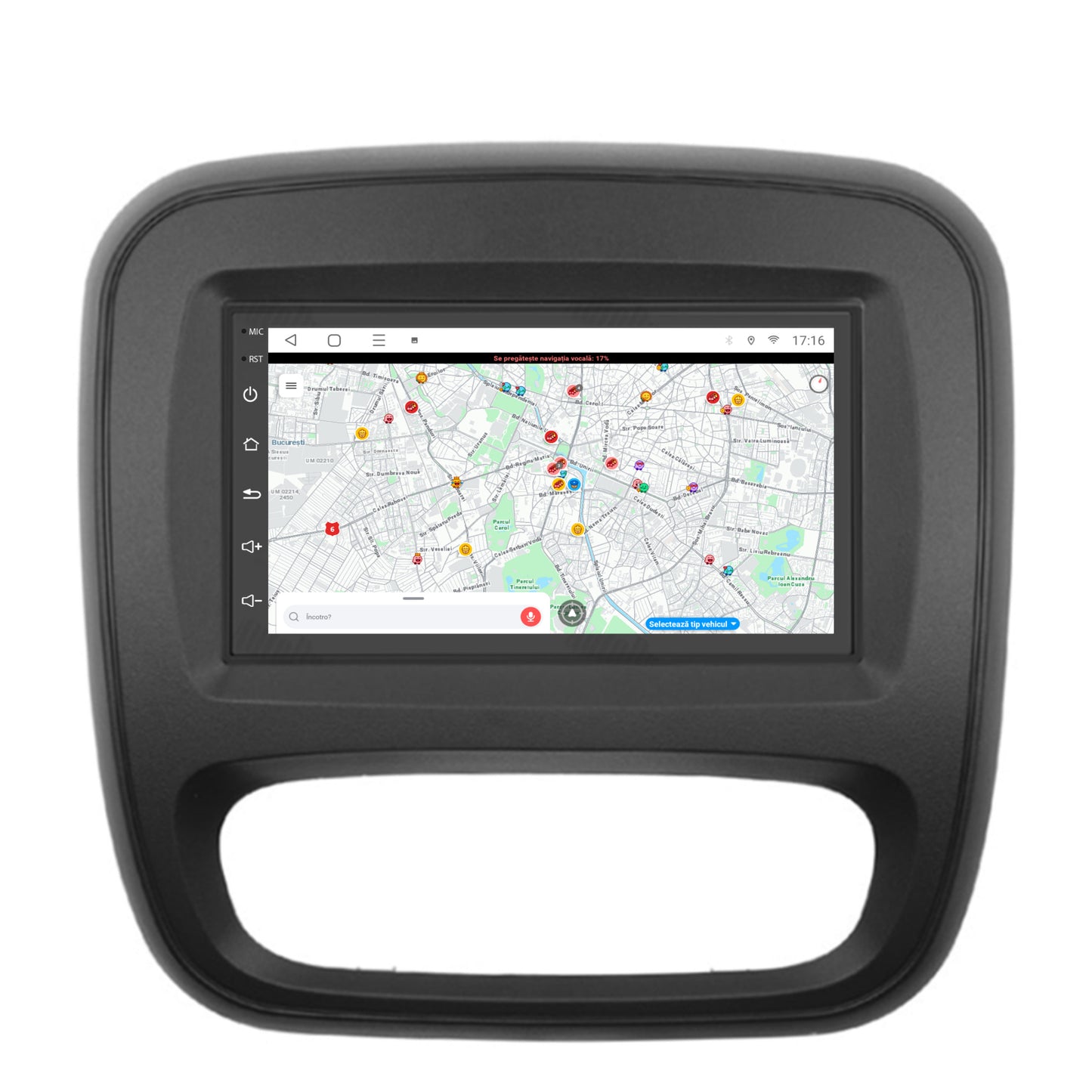 Navigatie Opel Vivaro / Renault Traffic (2014+), Android, P-Octacore / 2GB RAM + 32GB ROM, 7 Inch - AD-BGP1002+AD-BGRRE017