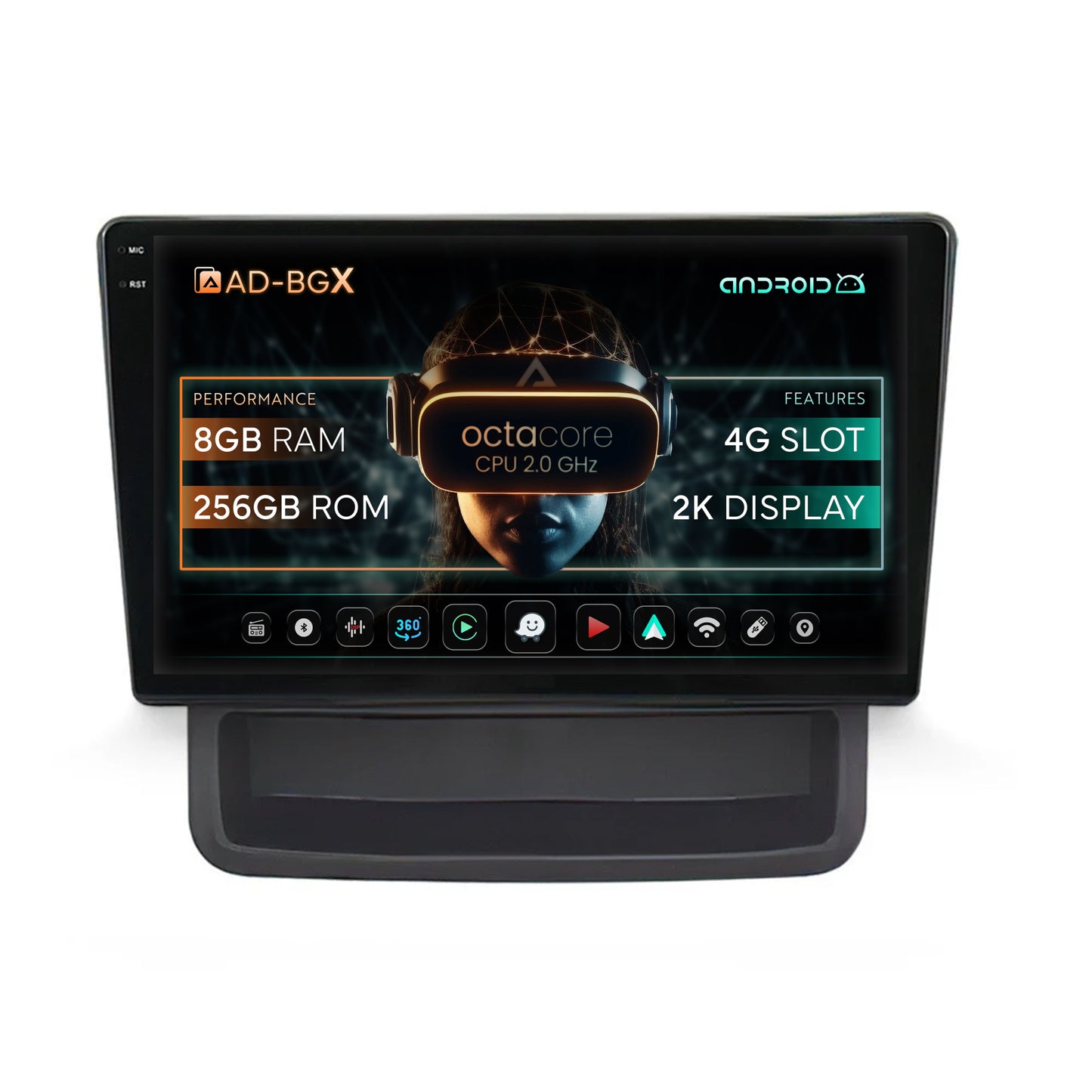 Navigatie Opel Vivaro / Renault Trafic (2010-2014), Android, X-Octacore / 8GB RAM + 256GB ROM, 10.36 Inch - AD-BGX10008+AD-BGRKIT392