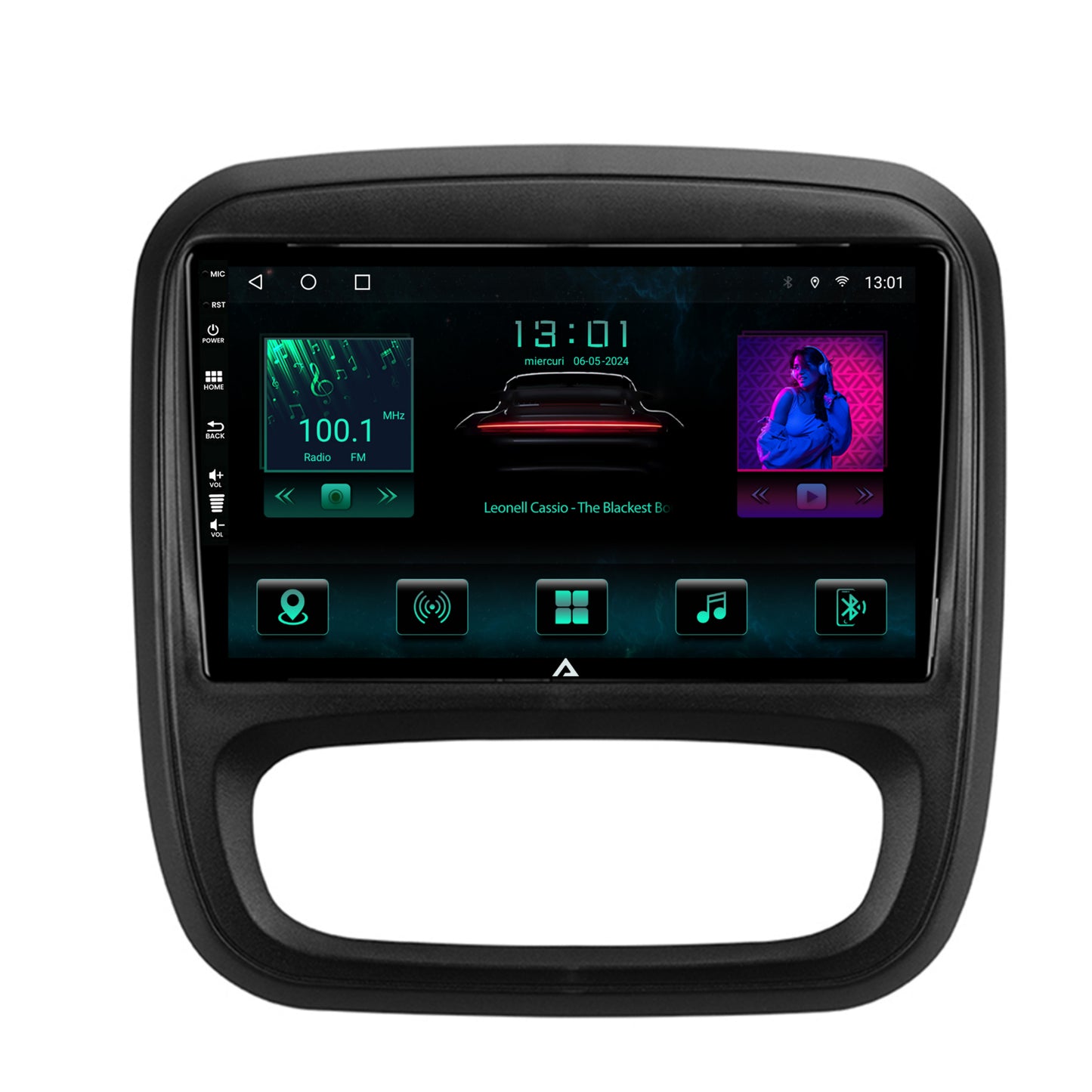 Navigatie Opel Vivaro / Renault Trafic / Fiat Talento (2014-2017), Android, A-Octacore / 4GB RAM + 64GB ROM, 9 Inch - AD-BGA9004+AD-BGRKIT389