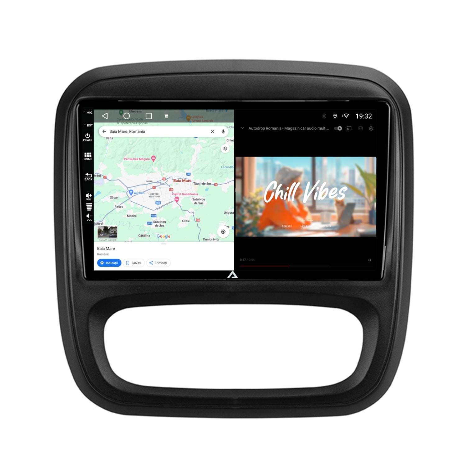 Navigatie Opel Vivaro / Renault Trafic / Fiat Talento (2014-2017), Android, A-Octacore / 4GB RAM + 64GB ROM, 9 Inch - AD-BGA9004+AD-BGRKIT389