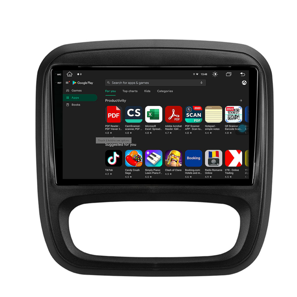 Navigatie Opel Vivaro / Renault Trafic / Fiat Talento (2014-2017), Android, V-Octacore / 4GB RAM + 64GB ROM, 9.5 Inch - AD-BGV9004+AD-BGRKIT389