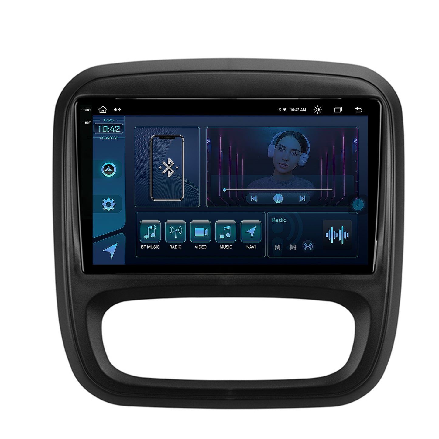 Navigatie Opel Vivaro / Renault Trafic / Fiat Talento (2014-2017), Android, X-Octacore / 8GB RAM + 256GB ROM, 9.5 Inch - AD-BGX9008+AD-BGRKIT389