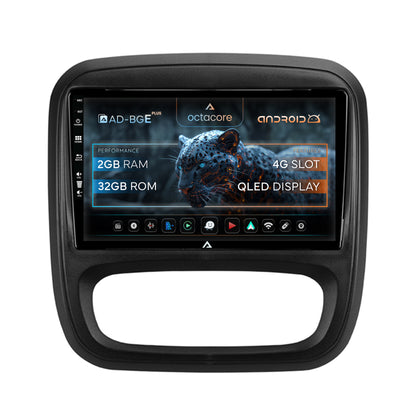 Navigatie Opel Vivaro / Renault Trafic / Fiat Talento (2014-2017), Android, E-Octacore / 2GB RAM + 32GB ROM, 9 Inch - AD-BGE9002+AD-BGRKIT389