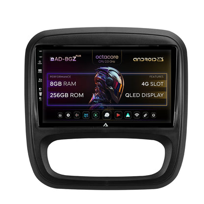 Navigatie Opel Vivaro / Renault Trafic / Fiat Talento (2014-2017), Android, Z-Octacore / 8GB RAM + 256GB ROM, 9 Inch - AD-BGZ9008+AD-BGRKIT389