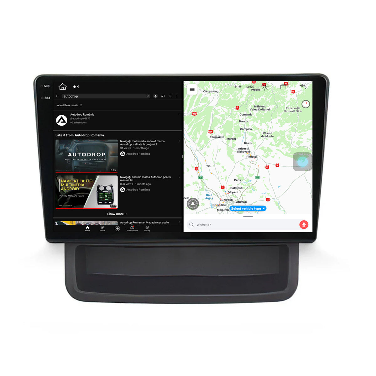 Navigatie Opel Vivaro / Renault Trafic (2010-2014), Android, V-Octacore / 4GB RAM + 64GB ROM, 10.36 Inch - AD-BGV10004+AD-BGRKIT392