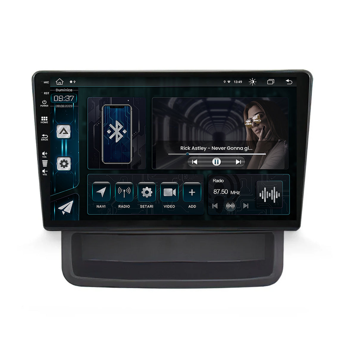 Navigatie Opel Vivaro / Renault Trafic (2010-2014), Android, Z-Octacore / 8GB RAM + 256GB ROM, 10.1 Inch - AD-BGZ10008+AD-BGRKIT392