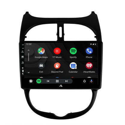 Navigatie Peugeot 206 (1998-2012), Android, E-Octacore / 2GB RAM + 32GB ROM, 9 Inch - AD-BGE9002+AD-BGRKIT262