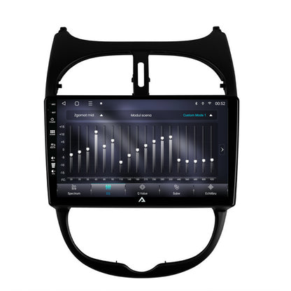 Navigatie Peugeot 206 (1998-2012), Android, E-Octacore / 2GB RAM + 32GB ROM, 9 Inch - AD-BGE9002+AD-BGRKIT262